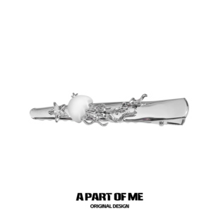 碎发一键闪退 原创漫游水母系列发夹高级甜酷发饰鸭嘴刘海夹