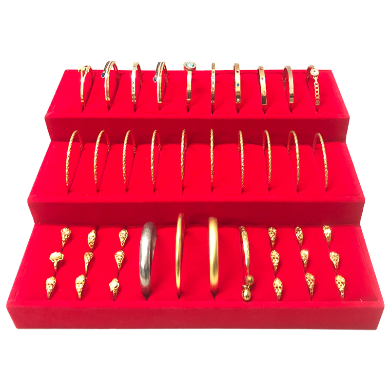 高端珠宝店木质手镯翡翠展示架