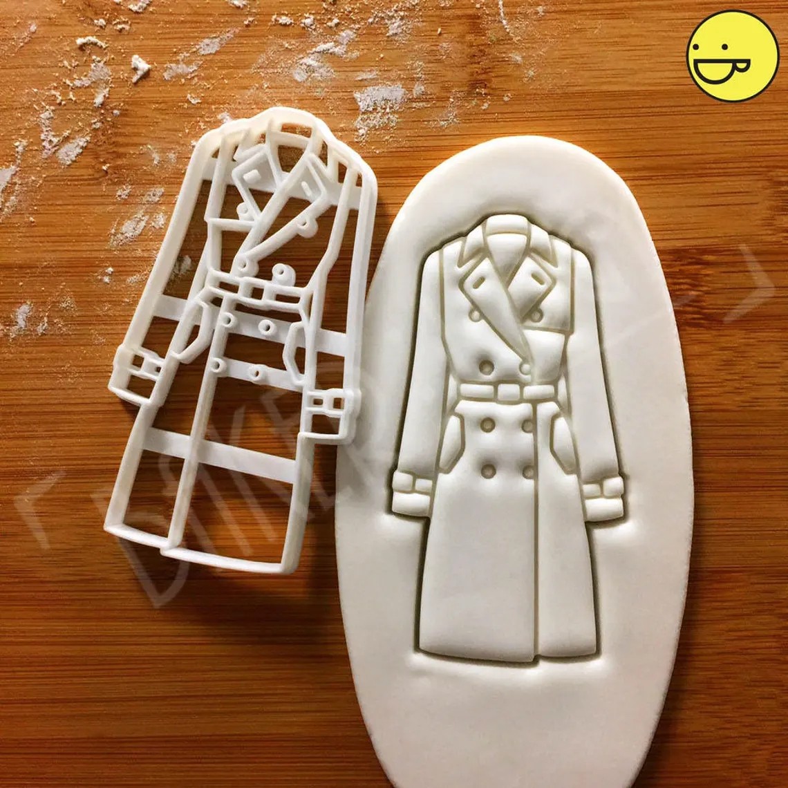 风衣男大衣家用越蔓莓翻糖工具卡通定制压模曲奇模型烘焙饼干模具