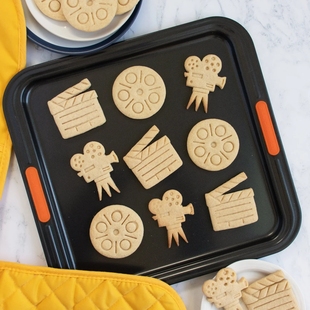 电影场记板放映机花样翻糖工具卡通压模定制烘焙饼干模型曲奇模具