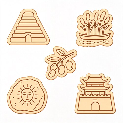 宁夏文创饼干模具西夏王陵沙湖枸杞岩画鼓楼曲奇模具造型切模印花