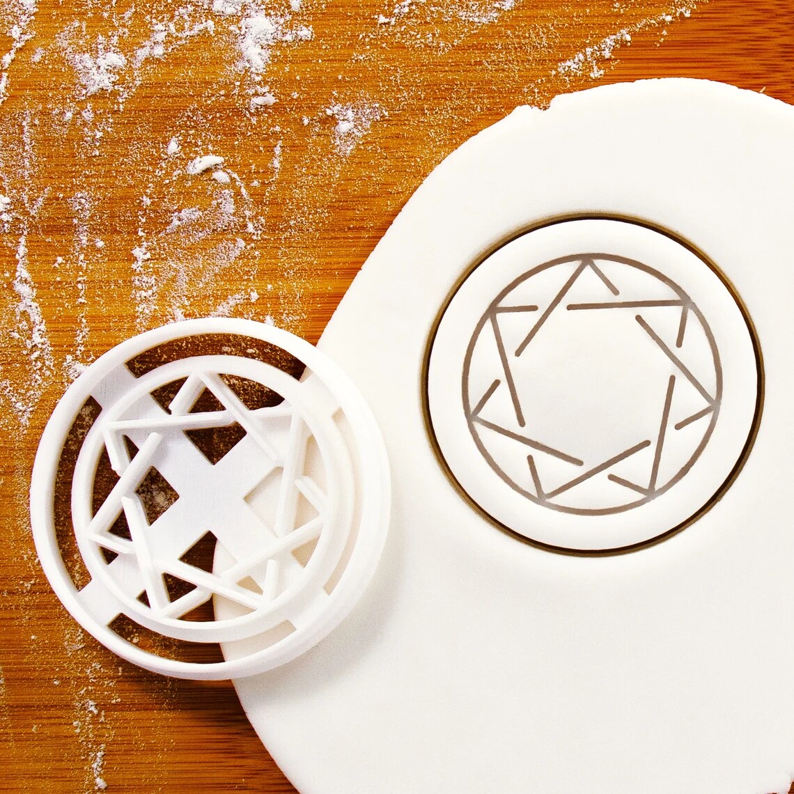 翻糖模具七角多边形饼干压模烘焙卡通曲奇模型 DIY 蛋糕装饰