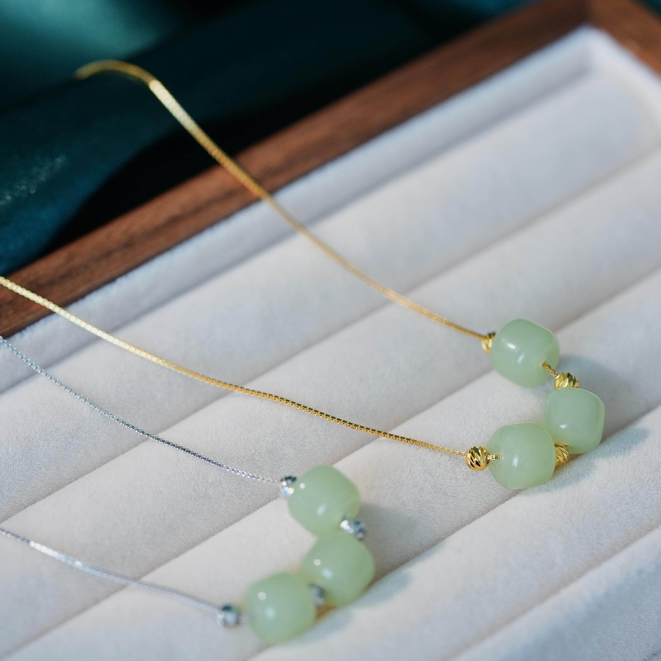 国风三生三世绿珠项链女小众高级感颈链ins锁骨链,饰品/流行首饰/时尚饰品新,银饰吊坠,淘宝优惠券,粉丝福利购,淘宝优惠卷