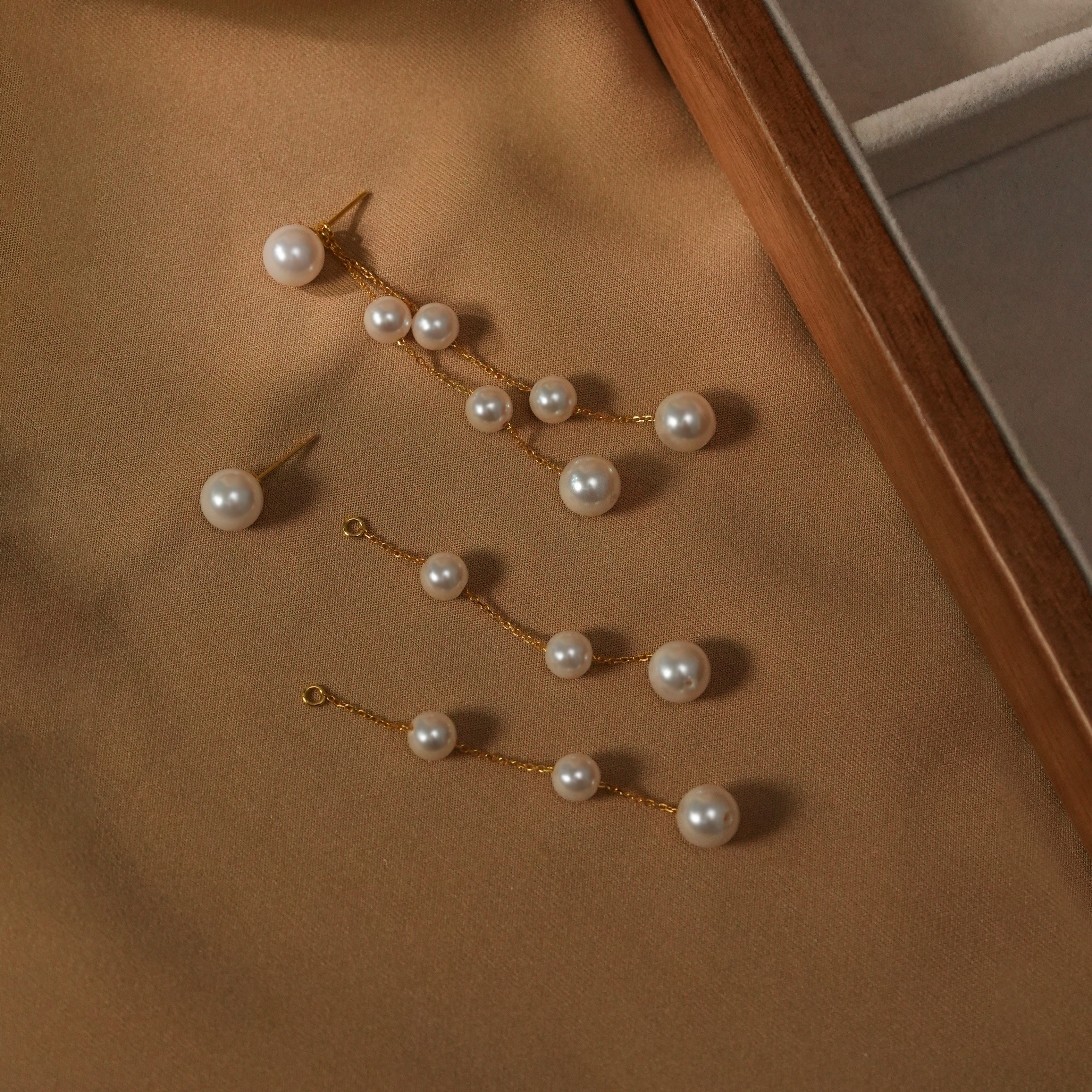 丽沁 925银仿珍珠耳饰 气质长款流苏珠珠耳钉女超仙两戴耳环饰品,饰品/流行首饰/时尚饰品新,银饰耳饰,淘宝优惠券,粉丝福利购,淘宝优惠卷