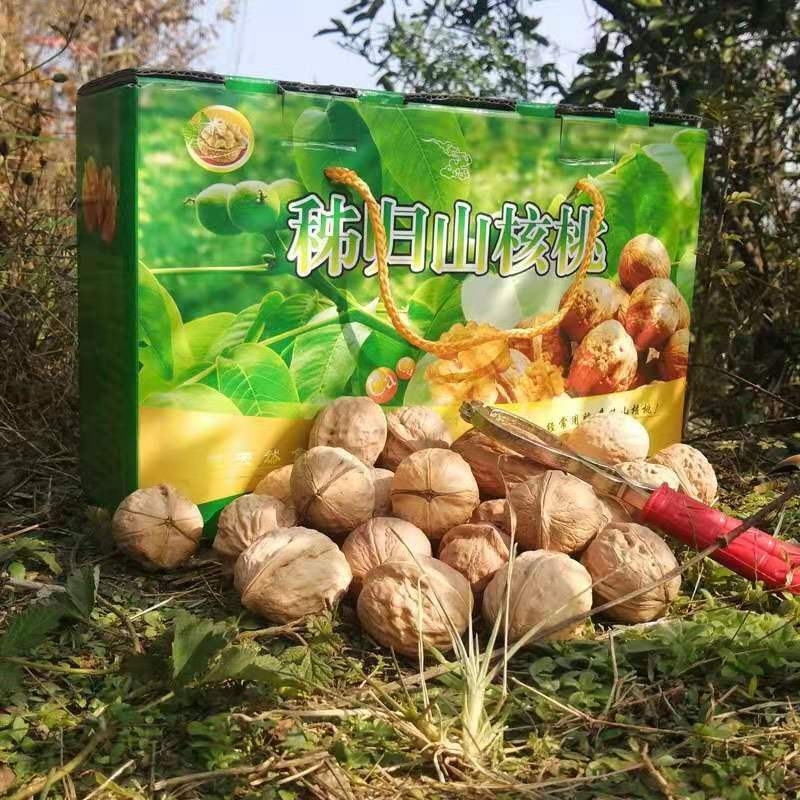 湖北秭归土特产高山核桃原汁原味薄皮核桃仁农家自产自销送礼包邮