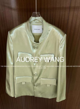 AW2024春季新品复古新中式纯色气质宽松通勤风财阀千金洋气外套女