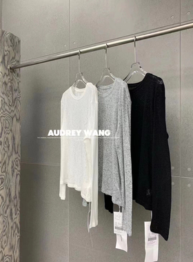 AW2024春季新款小众设计简约气质防晒打底衫纯色背带裙心机套装女