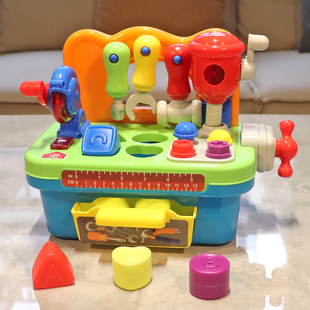 儿童工具箱玩具套装男童电钻电锯宝宝维修理拧螺丝益智玩具男孩子