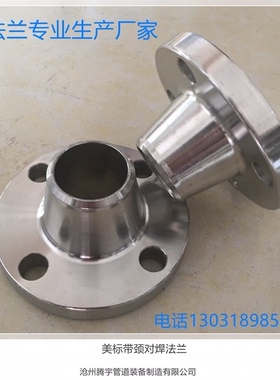 304不锈钢带颈对焊法兰 CL300（PN50) WN-RF S30408 HG/T20615