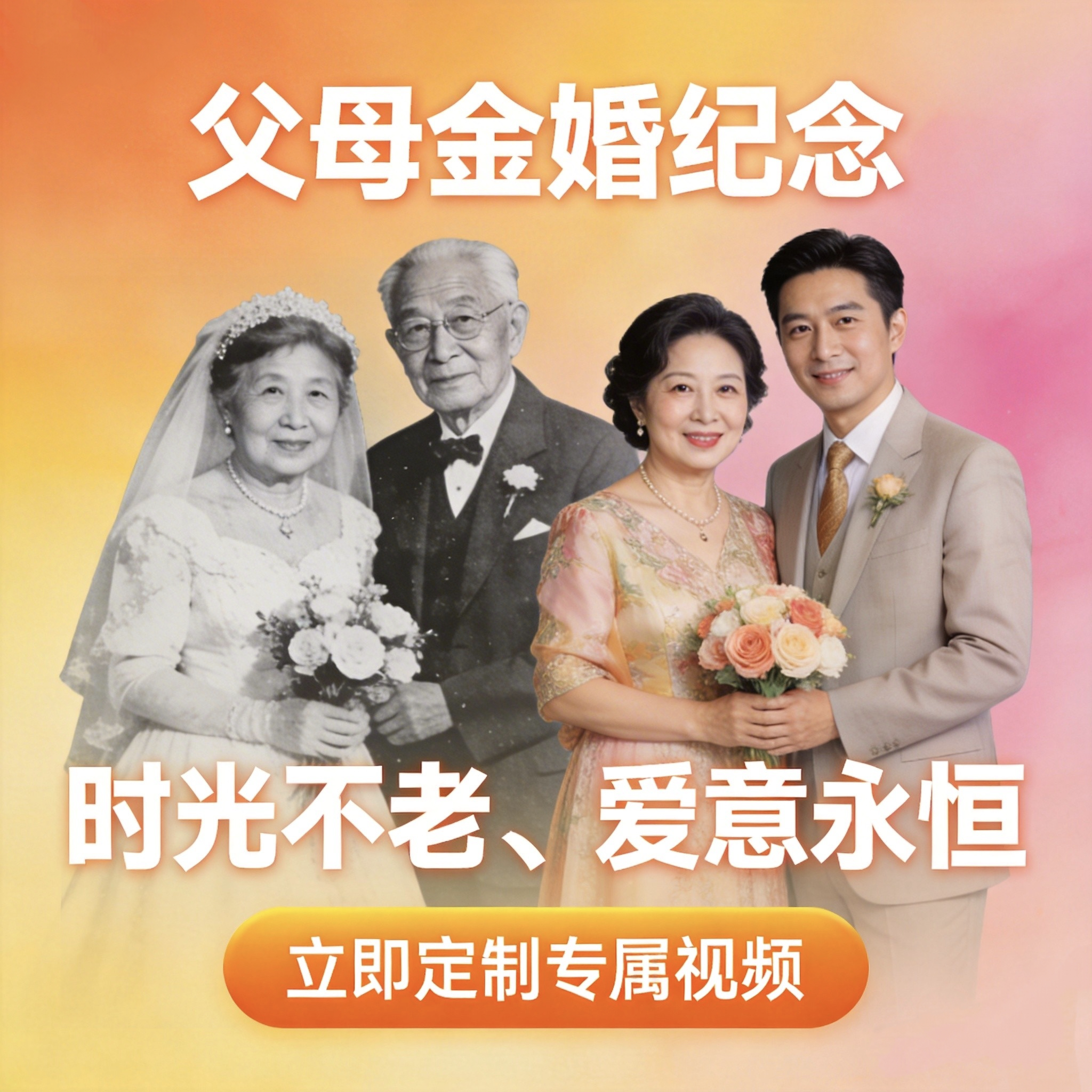 电子相册代制作 老照片修复转视平面广告设计