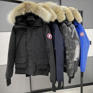 【清仓】Chilliwack飞行员夹克羽绒服7999M短款狼毛男女同款