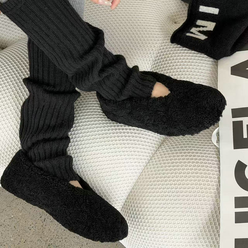 诗歌兰平底单鞋2025新款毛毛鞋