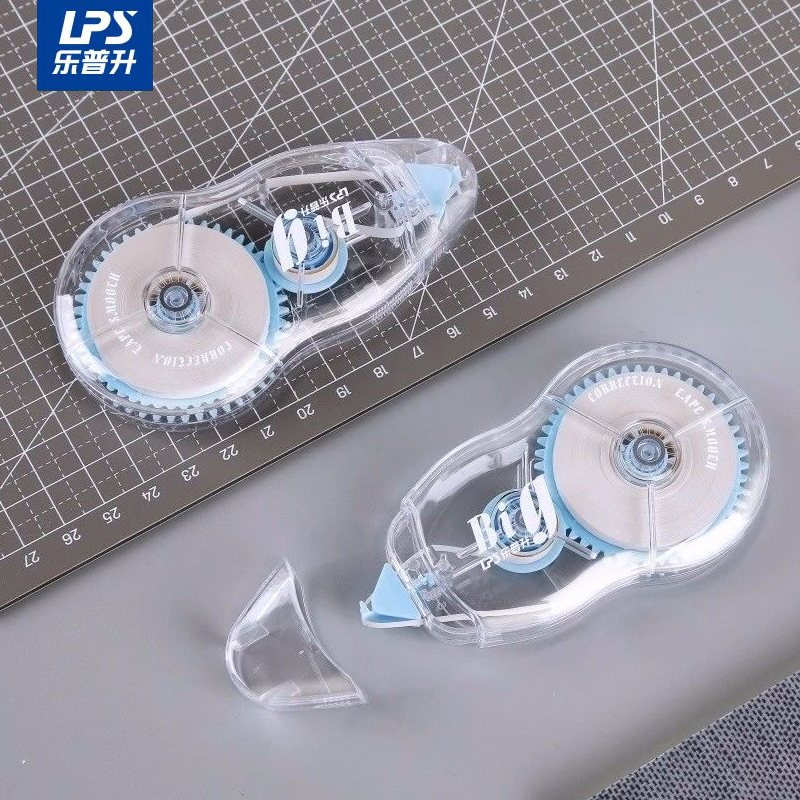 乐普升T-90263C修正带高颜值学生用简约透明膜带20m顺滑涂改带