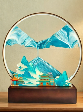 5D大号青云直上流沙画摆件电视机玄关送领导乔迁礼物创意高档礼物