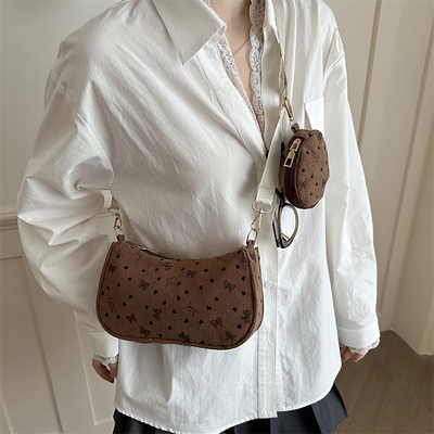 复古波点腋下包轻奢小众不撞款