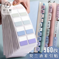 Индексная наклейка наклейки наклейки наклейки Студенты используют небольшие полоски для маркировки мочи и стикера прозрачная может написать цвет бумаги