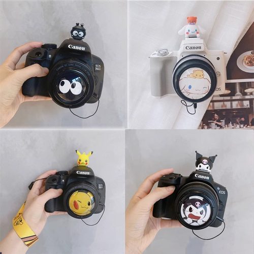 佳能R50相机镜头盖200d热靴盖m50二代R10小痰盂49mm尼康Z30防丢绳