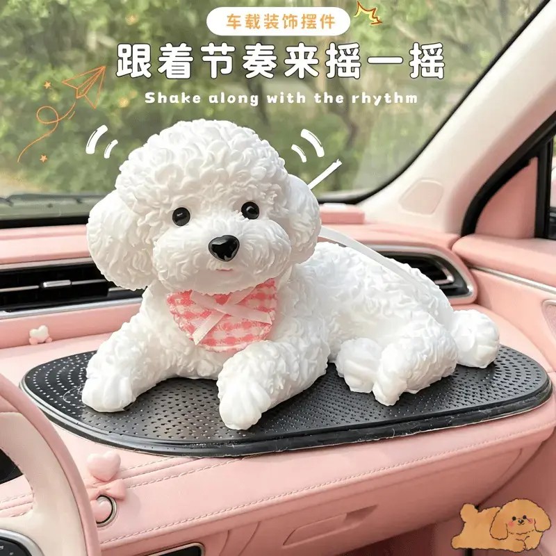 高品质款网红车载泰迪摆件车内可水洗不怕晒可爱解压汽车用品仿真