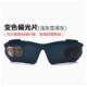 偏光炫彩透明夜视变色镜片0089骑行眼镜连体镜片跑步防风眼镜配件