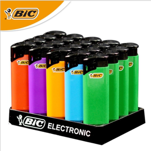 原装法国BIC比克电子打火机一次性明火防爆加厚XP2纯色火机家用款