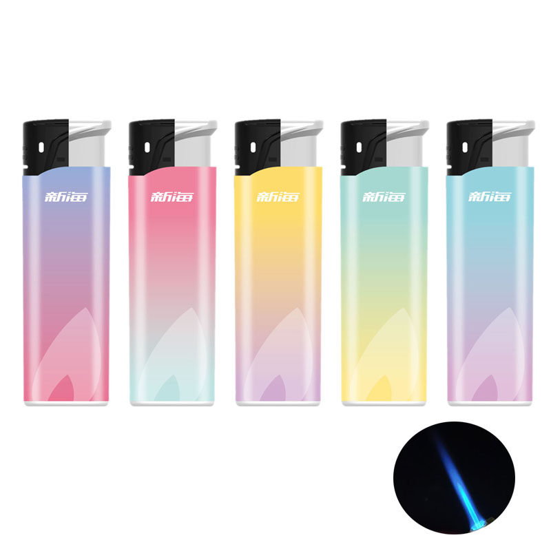 原装正品新海xhd9022新款防风直冲蓝焰打火机一次性包纸防爆加厚