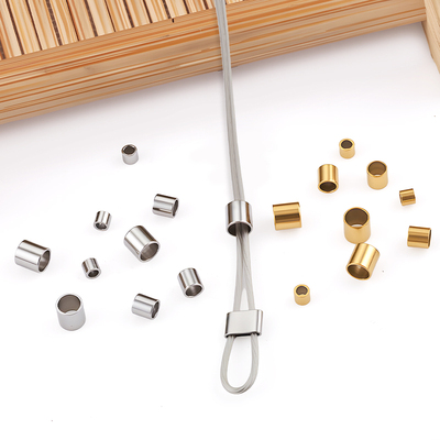 钛钢可夹扁定位管饰品配件