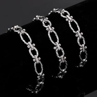 钛钢爆闪夹棒链饰品diy项链手链切面链条服饰链配饰手工材料配链