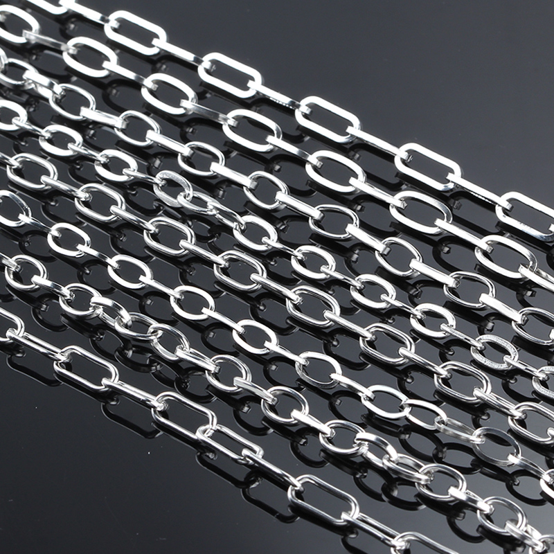 钢方线十字链椭圆饰品diy时尚