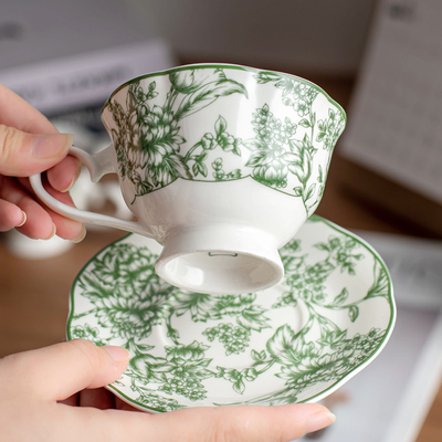 派一摩登家陶瓷咖啡杯碟带勺套装