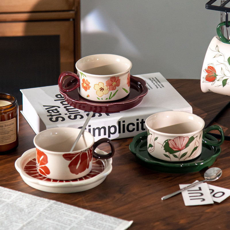 派一摩登家陶瓷咖啡杯碟套装情侣高颜值喝水杯子闺蜜生日礼物送礼,餐饮具,咖啡杯,淘宝优惠券,粉丝福利购,淘宝优惠卷