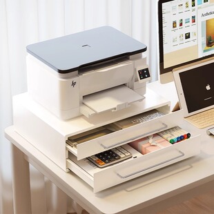 桌面打印机置物架多层式A4纸文件整理架家用办公增高复印机收纳架