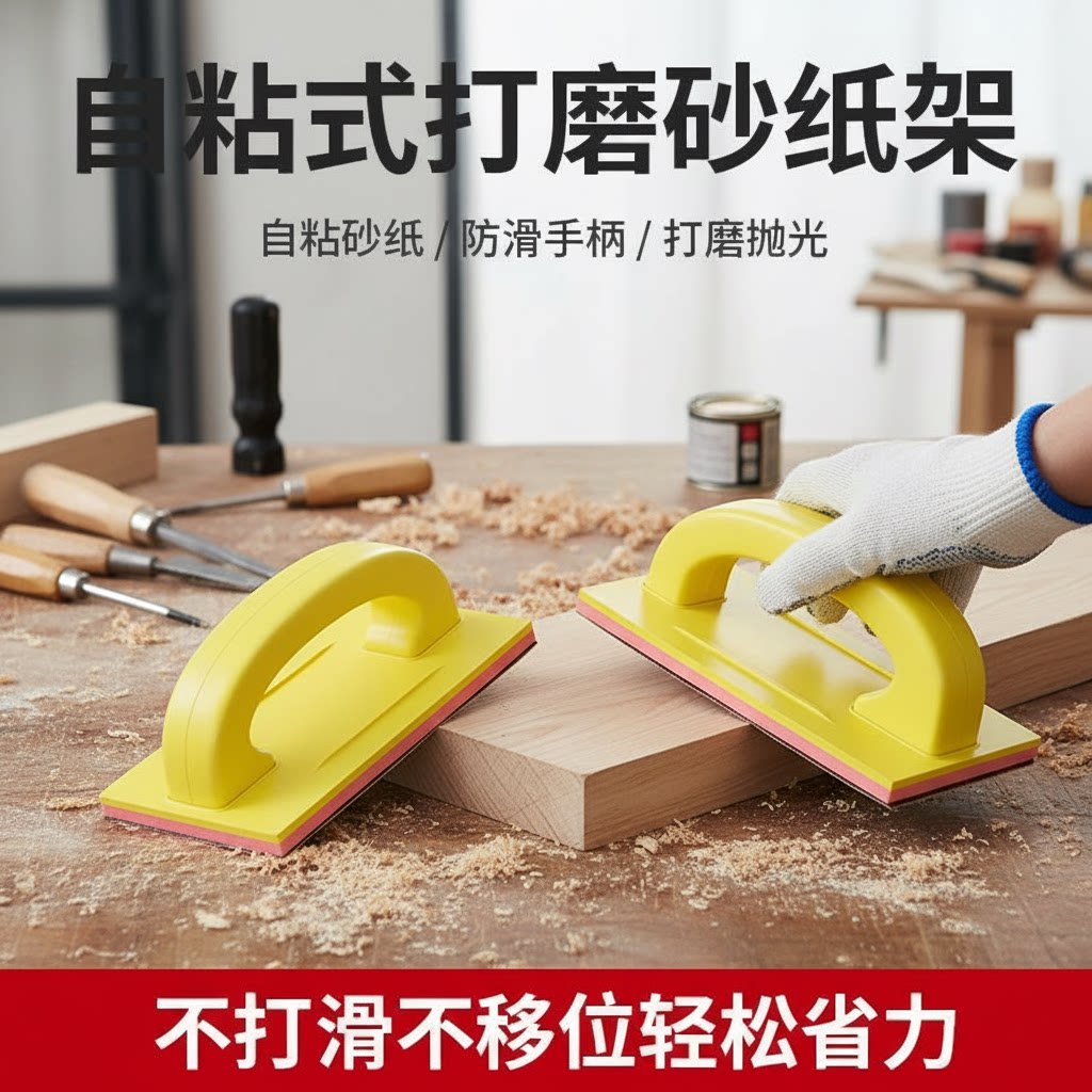 自粘砂架打磨墙面木工图片