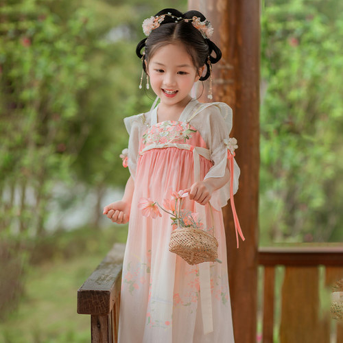 汉服女童汉服连衣裙日常小清新