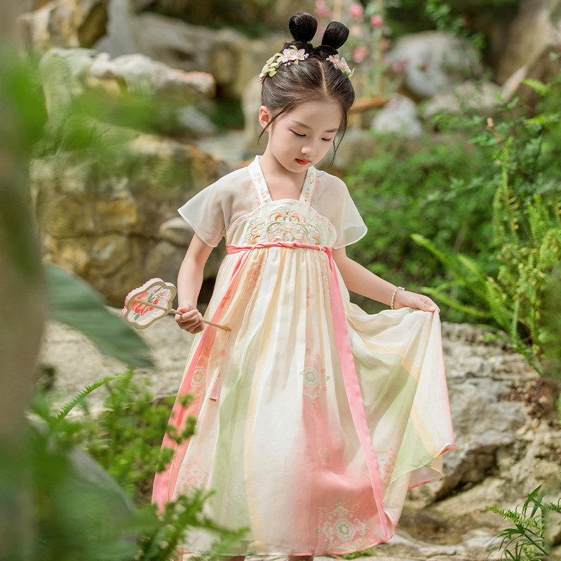 汉服女童夏装宝宝中国风