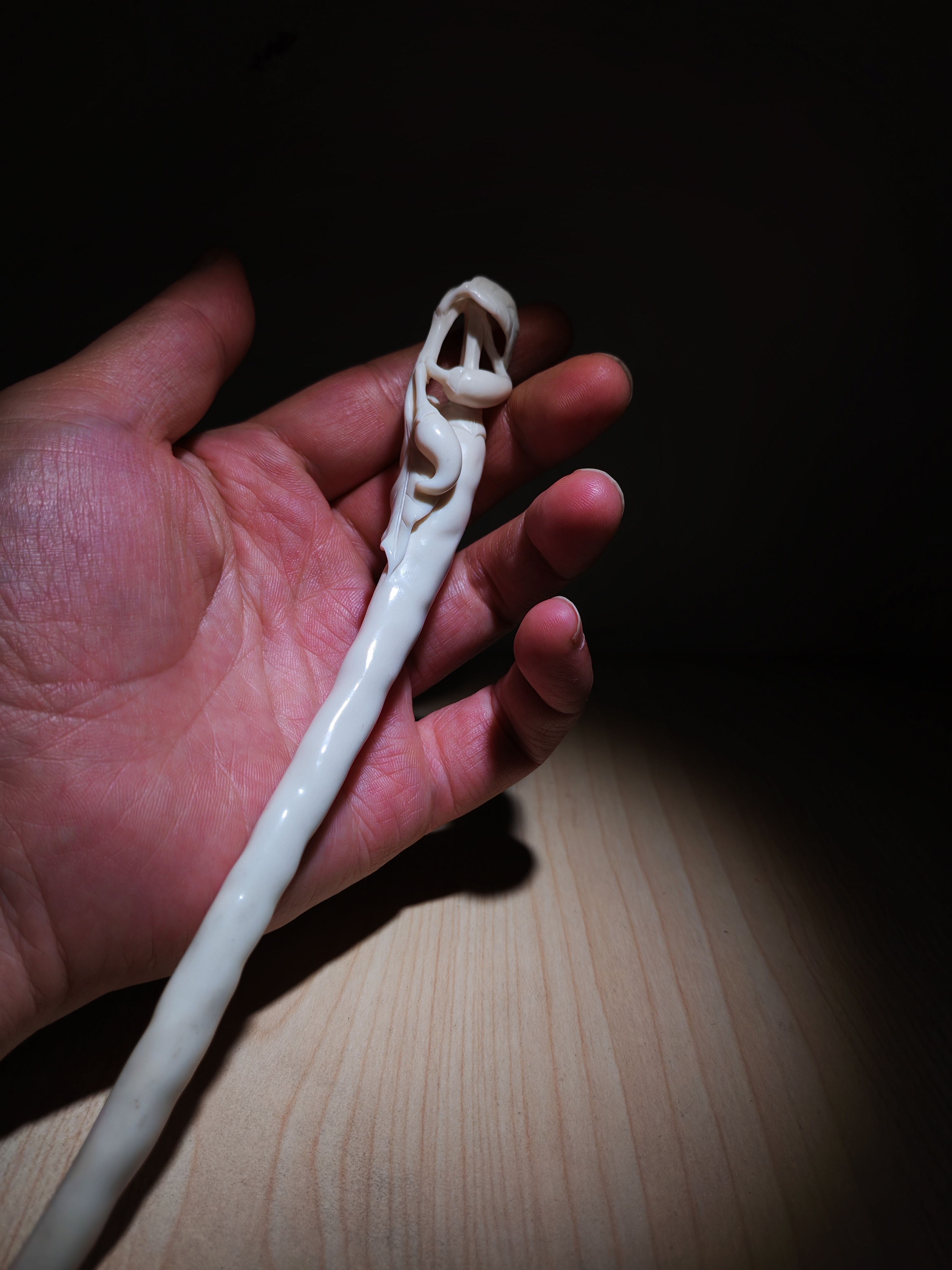 鹿角发簪辣椒鹿角茶拨