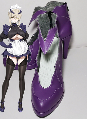 FGO FateGrand OrderCOS鞋黑枪呆cosplay鞋靴来图定制男女增高