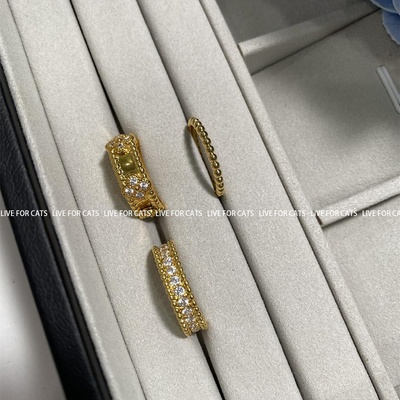 叠戴神器超百搭满钻珠边戒指