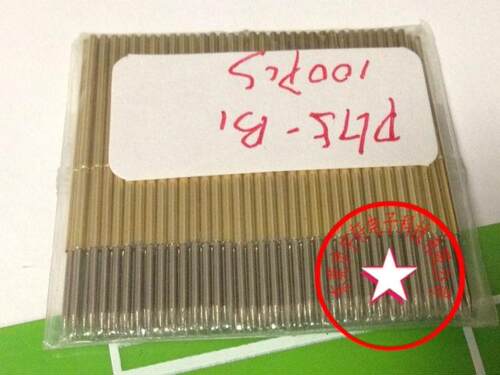 测试探针 弹簧顶针PL75-B1/1.0*33.35测试尖针 铜质顶针 100只