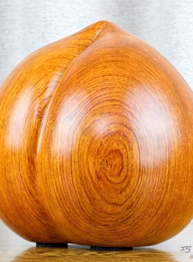 花梨木桃子摆件实木工艺品