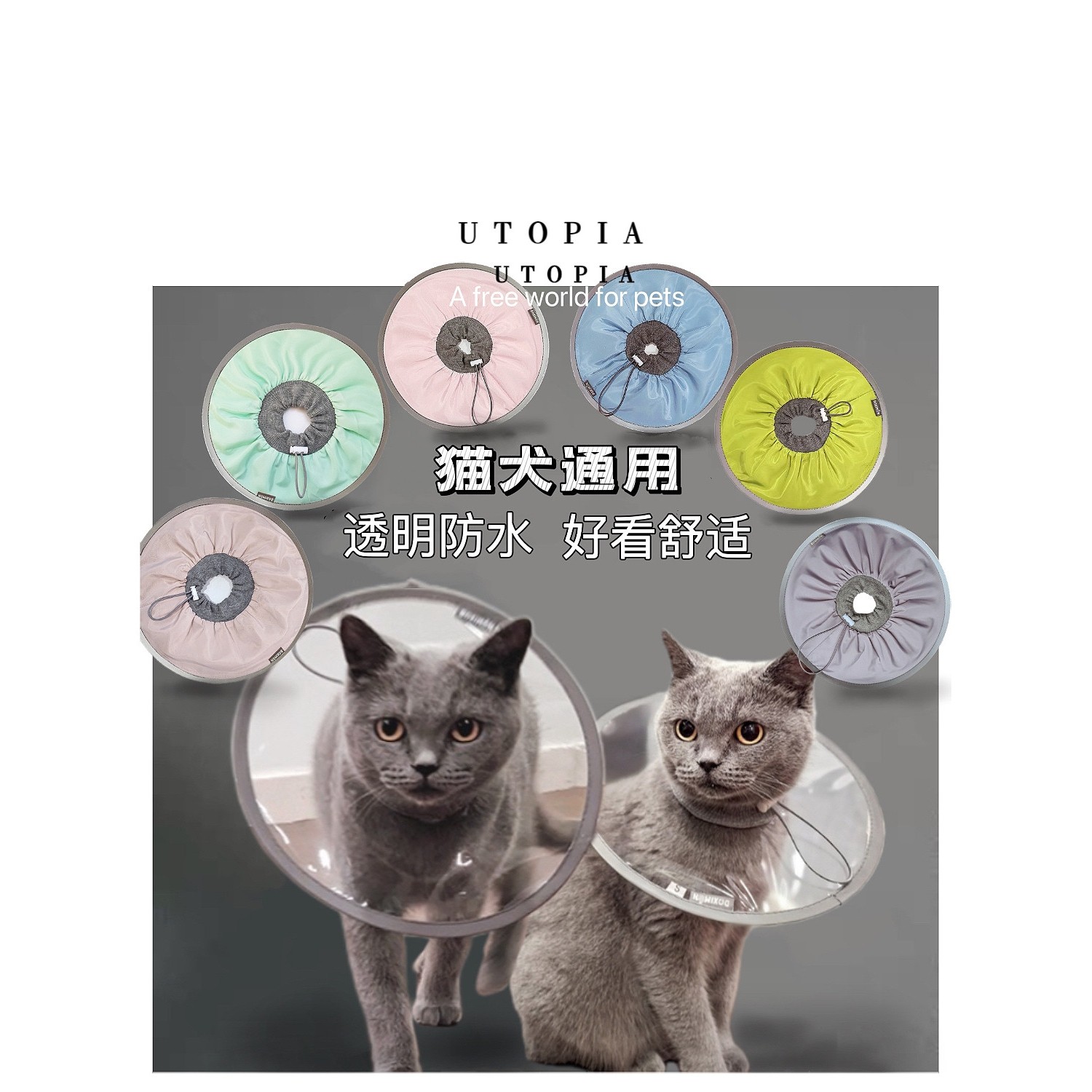 宠物伊丽莎白圈猫咪防水脖圈狗狗防抓舔头套PVC宠物绝育术后脖套,宠物/宠物食品及用品,宠物伊丽莎白圈,淘宝优惠券,粉丝福利购,淘宝优惠卷