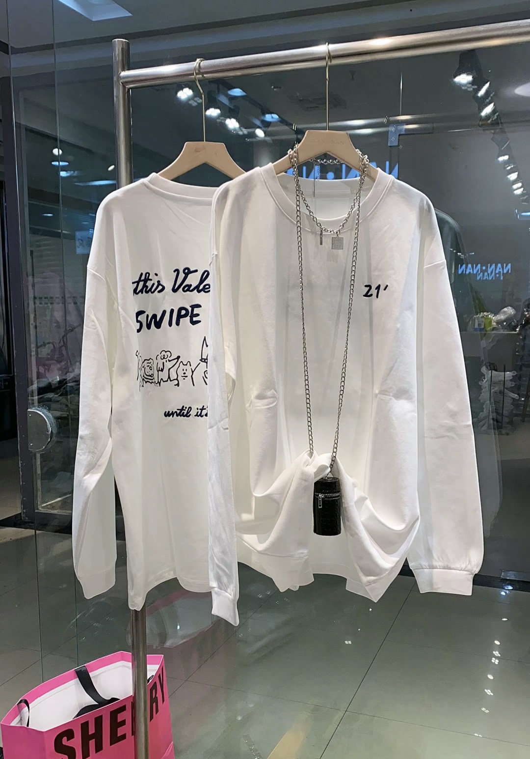 长袖简约通勤常规款印花