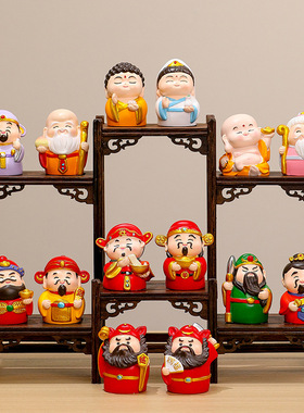 神仙摆件财神电视柜酒柜玄关装饰办公室财神爷小神仙礼品乔迁开业