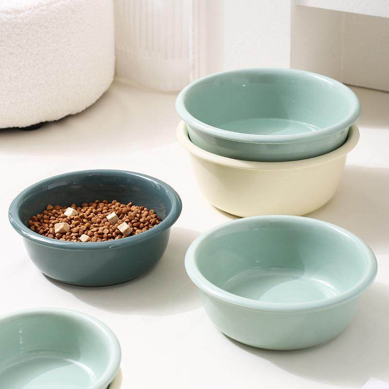 创意纯色反口碗家用宠物碗陶瓷喝水碗猫碗狗碗大容量狗盆防打翻碗,宠物/宠物食品及用品,宠物智能碗,淘宝优惠券,粉丝福利购,淘宝优惠卷