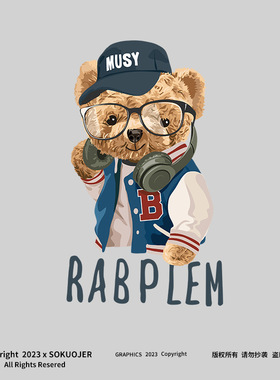 正肩纯棉短袖t恤女夏季薄款圆领内搭宽松白色上衣潮流熊-YAM003