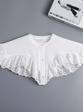 春夏秋冬前开假领韩版女披肩