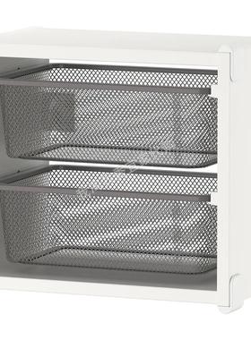 宜家国内代购 舒法特 壁式储物装置 白色/深灰色 34x21x30cm收纳