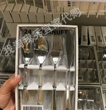 Ikea, металлическая посуда, комплект из нержавеющей стали, 24 шт, простой и элегантный дизайн