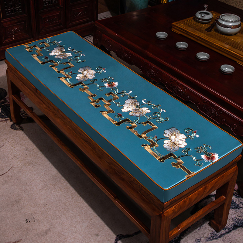 沙发加厚实木长椅可拆洗垫子