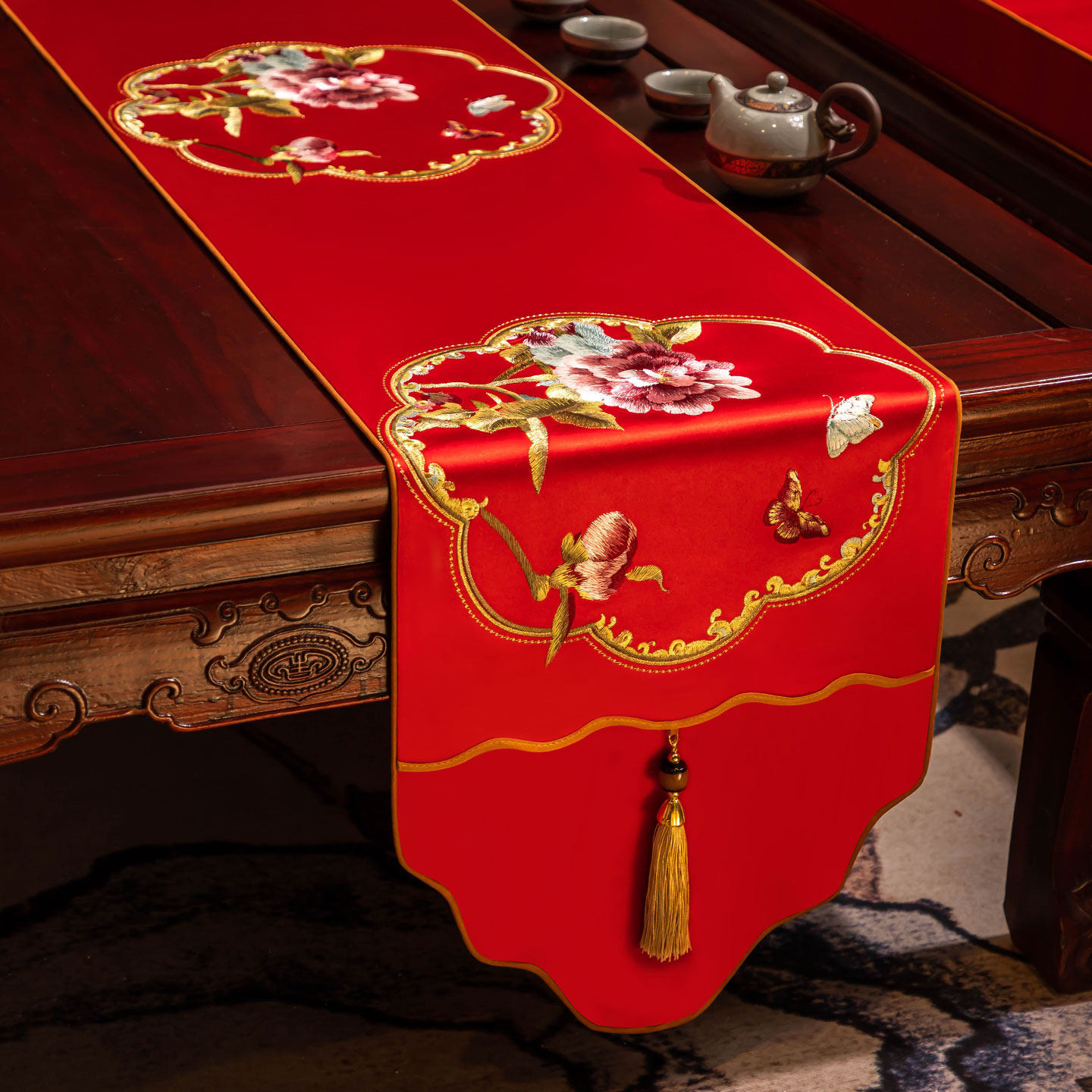 新中式禅意茶席桌旗定制中国风防水茶桌茶台桌布茶室长条茶桌垫布,居家布艺,桌旗,淘宝优惠券,粉丝福利购,淘宝优惠卷