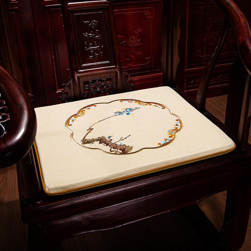 新中式沙发坐垫椅子垫加厚可拆洗家用餐椅垫实木座椅垫子四季通用